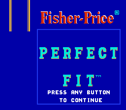 Fisher-Price - Perfect Fit Title Screen